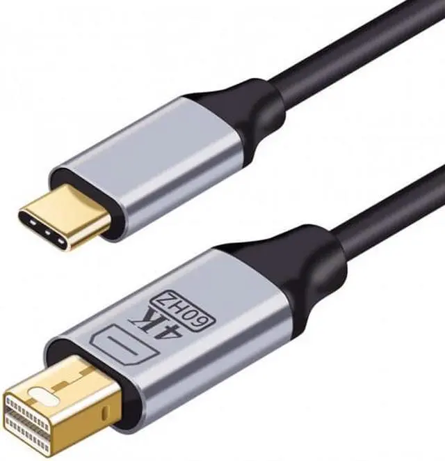 Main image of Jimier CY UC-018-MDP USB 3.1 Type C USB-C Source to Mini DisplayPort DP Displays Male 4K Monitor Cable for Laptop 1.8m