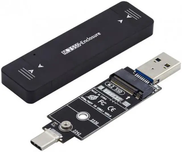 Main image of Cablecc CY UC-057-2242MM Combo Type-CUSB3.0 to NVME M-key M.2 NGFF SATA SSD PCBA Case 2230/2242mm Adapter RTL9210B Chipset