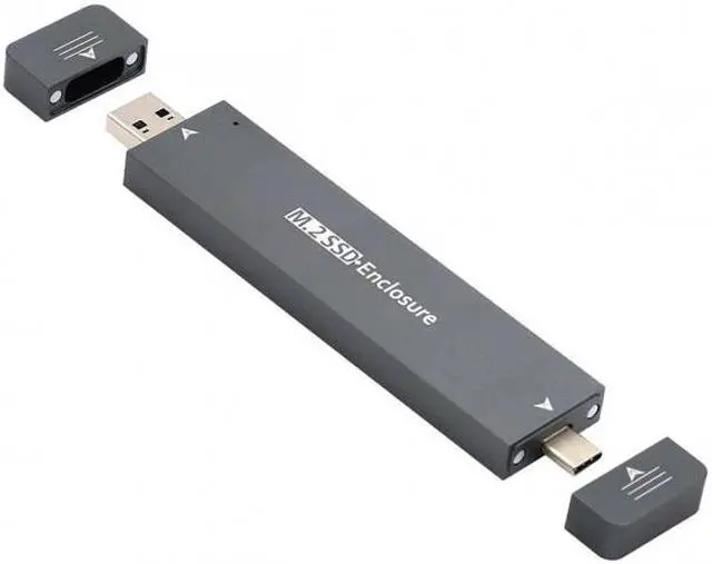 Alt view image 3 of 7 - Xiwai CY  UC-057-2280MM Combo Type-CUSB3.0 to NVME M-key M.2 NGFF SATA SSD PCBA Case 2280/2242/2230mm Adapter RTL9210B Chipset