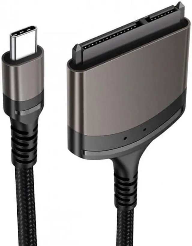 Alt view image 3 of 7 - Jimier CY UC-146-SL 5Gbps USB-C Type-C to SATA 22 Pin Adapter Cable for 2.5" Hard Disk Driver SSD Laptop