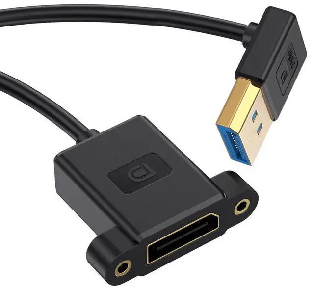 Main image of Chenyang Ultrafine Up Angled DisplayPort 1.4 DP Male to Female Extension Cable 8K 60hz 4K 144hz for Desktop Laptop Monitor Graphics Card 30cm