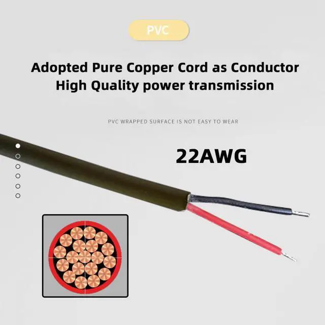 Alt view image 5 of 7 - Jimier USB 2.0 Type-A Male to 4-in-1 DC 5V 5.5x2.1mm 4.0x1.7mm Mono 3.5mm 2.5mm Power Plug Barrel Connector Charge Cable