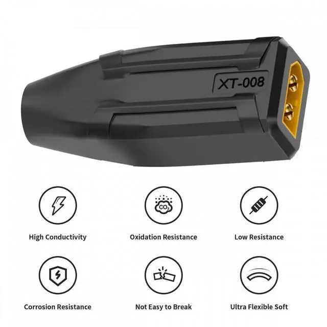 Alt view image 6 of 7 - Jimier XT60 Male SC100 Protocol to DC 5.5x2.5mm Female Fast Charging Adapter for RC Lipo Battery Quadcopter Multicopter Aeromodelling