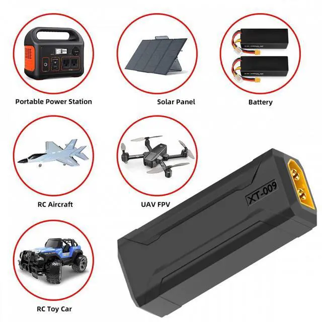 Alt view image 7 of 7 - Jimier XT60 Male SC100 Protocol to XT60 Male Fast Charging Adapter for RC Lipo Battery Quadcopter Multicopter Aeromodelling