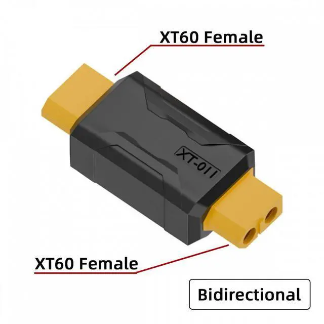 Alt view image 3 of 7 - Jimier XT60 Female SC100 Protocol to XT60 Female Fast Charging Adapter for RC Lipo Battery Quadcopter Multicopter Aeromodelling