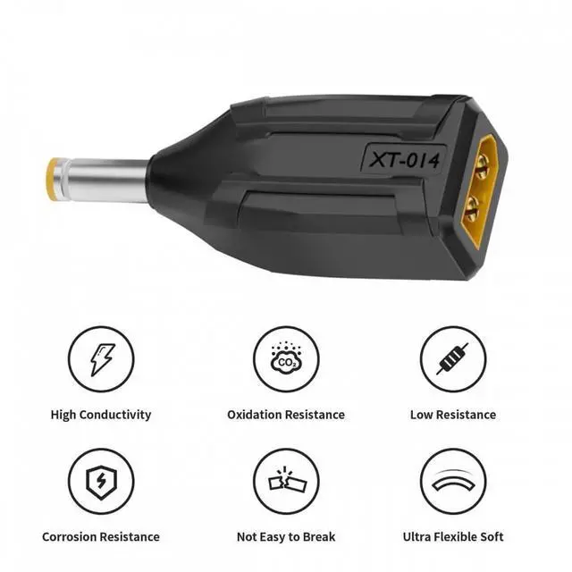 Alt view image 6 of 7 - Jimier XT60 Male SC100 Protocol to DC 5.5x2.5mm Male Fast Charging Adapter for RC Lipo Battery Quadcopter Multicopter Aeromodelling
