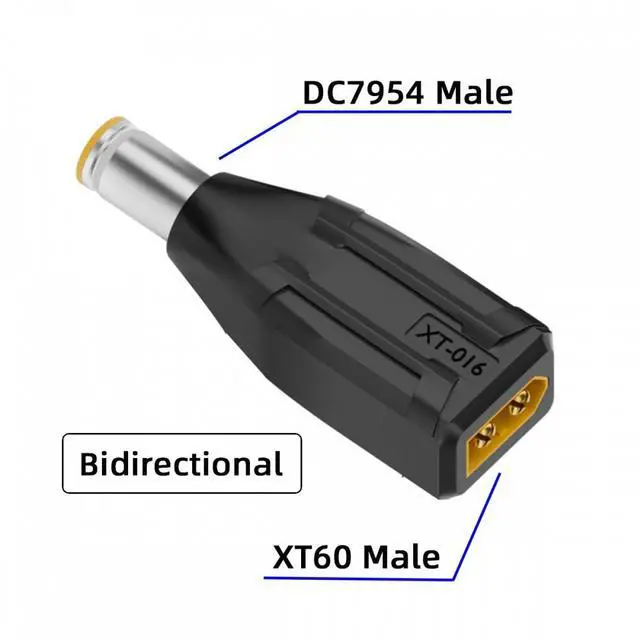 Alt view image 3 of 7 - Cablecc XT60 Male SC100 Protocol to DC 7.9x5.4mm Male Fast Charging Adapter for RC Lipo Battery Quadcopter Multicopter Aeromodelling