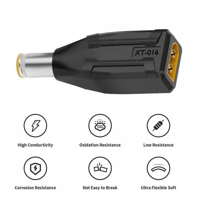 Alt view image 6 of 7 - Cablecc XT60 Male SC100 Protocol to DC 7.9x5.4mm Male Fast Charging Adapter for RC Lipo Battery Quadcopter Multicopter Aeromodelling