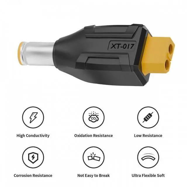 Alt view image 6 of 7 - Jimier XT60 Female SC100 Protocol to DC 7.9x5.4mm Male Fast Charging Adapter for RC Lipo Battery Quadcopter Multicopter Aeromodelling