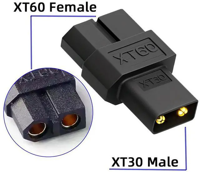 Alt view image 3 of 7 - Jimier XT60 Female SC100 Protocol to XT30 Male Fast Charging Adapter for RC Lipo Battery Quadcopter Multicopter Aeromodelling