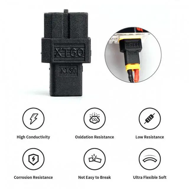 Alt view image 6 of 7 - Jimier XT60 Female SC100 Protocol to XT30 Male Fast Charging Adapter for RC Lipo Battery Quadcopter Multicopter Aeromodelling