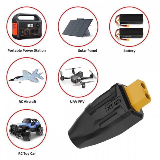 Alt view image 7 of 7 - Jimier XT60 Female SC100 Protocol to DC 5.5x2.5mm Female Fast Charging Adapter for RC Lipo Battery Quadcopter Multicopter Aeromodelling