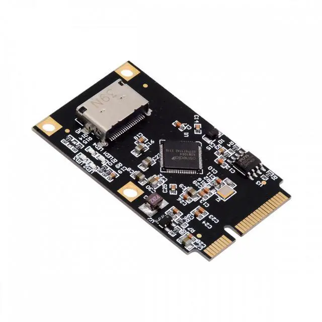 Alt view image 2 of 7 - CY Mini PCI-E PCI Express to Oculink SFF-8612 SFF-8611 SATA 3.0 Four Ports Adapter Converter 6Gbps Disk Extension Card for SSD