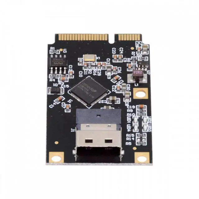 Alt view image 2 of 7 - Xiwai Mini PCI-E PCI Express to Slimline SFF-8654 SATA 3.0 Four Ports Adapter Converter 6Gbps Disk Extension Card for SSD