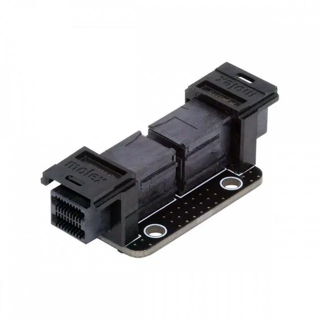 Alt view image 2 of 7 - Xiwai PCI-Express 4.0 Mini SAS HD SFF-8643 Female to SFF-8643 Female PCBA Coupler Adapter Extender