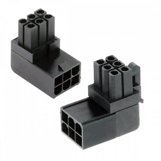 Alt view image 2 of 7 - CY 2pcs/lot ATX 6Pin Male to Female 90 Degree Up Down Angled Power Header Adapter for GPU Graphics Card