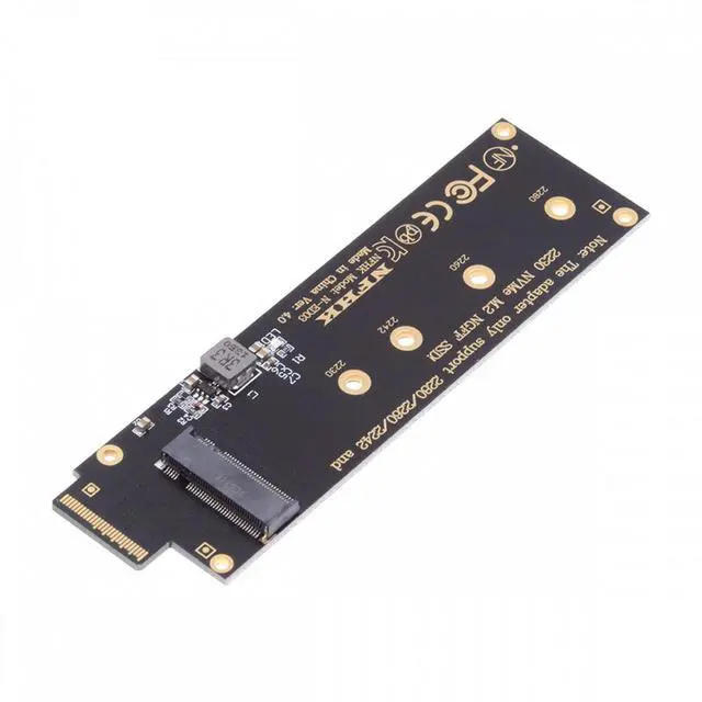 Alt view image 2 of 7 - Cablecc NVMe NGFF M-key 4X to PCI-E Ruler 1U GEN-Z EDSFF Short SSD E1.S Host Carrier Adapter