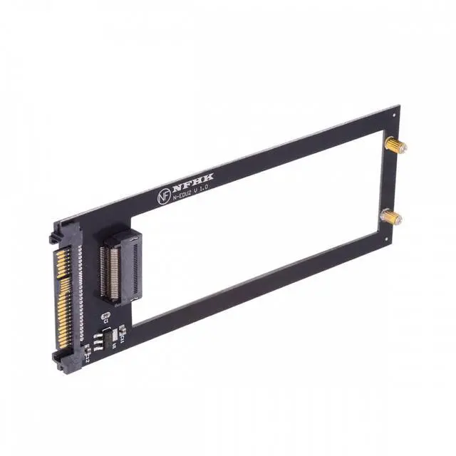 Alt view image 2 of 7 - CY U.2 SFF-8639 Host to PCI-E Ruler 1U GEN-Z EDSFF 9.5mm 15mm 25mm Short SSD E1.S with Heat Sink PM9A3 PM9D3 P5801X Carrier Adapter