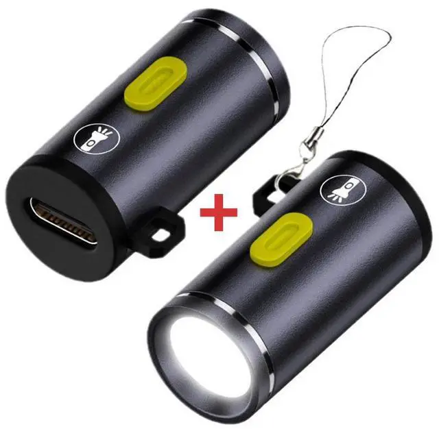 Alt view image 2 of 7 - Jimier 2pcs/set USB-C Type-C LED Light Interior Atmosphere Lighting for Outdoors Walking Cycling Phone Laptop Charger Night Lamp 210 Lumens