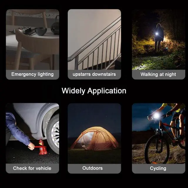 Alt view image 7 of 7 - Jimier 2pcs/set USB-C Type-C Male LED Light Interior Atmosphere Lighting for Outdoors Walking Cycling Phone Laptop Charger Night Lamp 210 Lumens