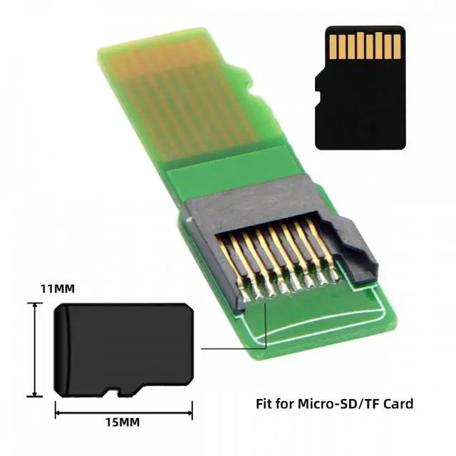 Alt view image 3 of 5 - Cablecc 5pcs/lot Micro SD TF Memory Card Kit Male to Female Extension Adapter Extender PCBA Reader for Car GPS Phone