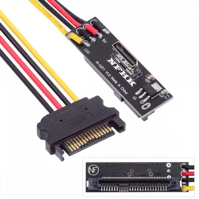 Alt view image 2 of 7 - Xiwai SFF-8611 Oculink Female SFF-8612 to U.2 U.3 SFF-8639 NVME PCIe PCI-Express SSD Adapter for Mainboard