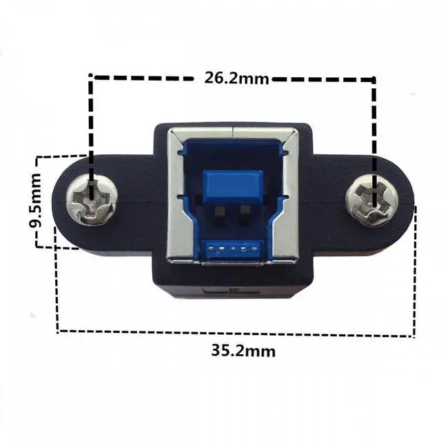 Alt view image 5 of 7 - Jimier USB 3.0 Type-B Female to USB3.0 Micro-B Male Cable Extension 5Gbps for Disk SSD Camera Data 30cm
