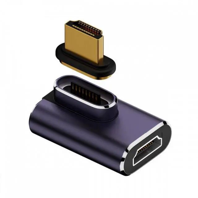 Main image of CY 90 Degree Right Angled Vertical Magnetic 8K Type-A HDMI 2.1 Male to Female Straight Video Adapter for Laptop HDTV