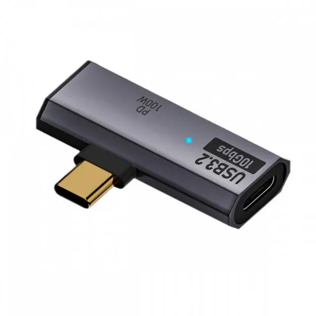Alt view image 2 of 7 - Jimier 10Gbps USB-C Type-C 1-to-2 USB-C Female OTG & 100W PD Power Adapter for Laptop Tablet Phone
