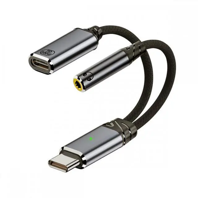 Main image of CY USB-C Type-C Male to 3.5mm Female Audio DAC AUX Music 16bit 48kHz & 100W PD Power Cable for Laptop Tablet Phone