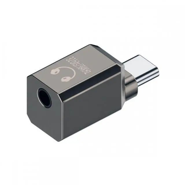 Alt view image 2 of 7 - Xiwai Type C USB-C to DAC 3.5mm HiFi Audio AUX & MIC Sound Card 384kHz 32bit Adapter KT02H20 Compatible OMTP CTIA with Laptop Tablet Phone
