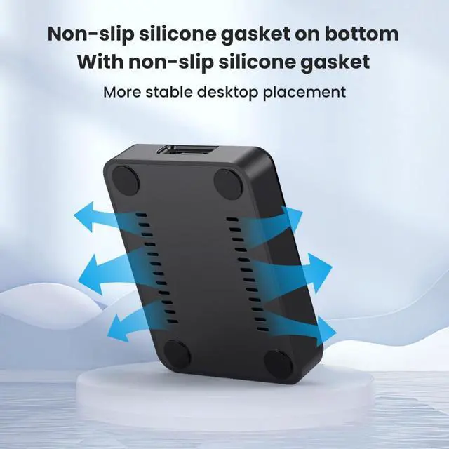 Alt view image 6 of 7 - Xiwai USB 3.0 USB-C Type-C to NVME M-key M.2 NGFF SATA SSD Docking Vertical External PCBA Case Enclosure RTL9210B Chipset