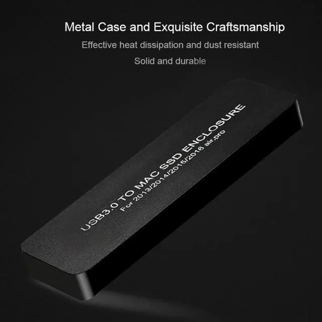 Alt view image 7 of 7 - Chenyang USB3.2 Type-C USB-C to 16+12Pin Mobile Box HDD Enclosure for MAC Air Pro 2013 2014 2015 2016 SSD Portable Case