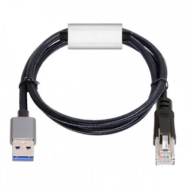 Alt view image 3 of 7 - CY USB to Ethernet Cable USB3.0 Type-A to RJ45 Male Cord Directly Connected 1000Mbps Gigabit LAN Network Compatible with USB2.0