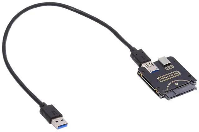 Main image of Chenyang SFF-8482 SAS 29Pin to USB 3.0 5Gbps Hard Disk Drive Raid Adapter with Chipset and Power Port (Need 12V/3A Power Supply)