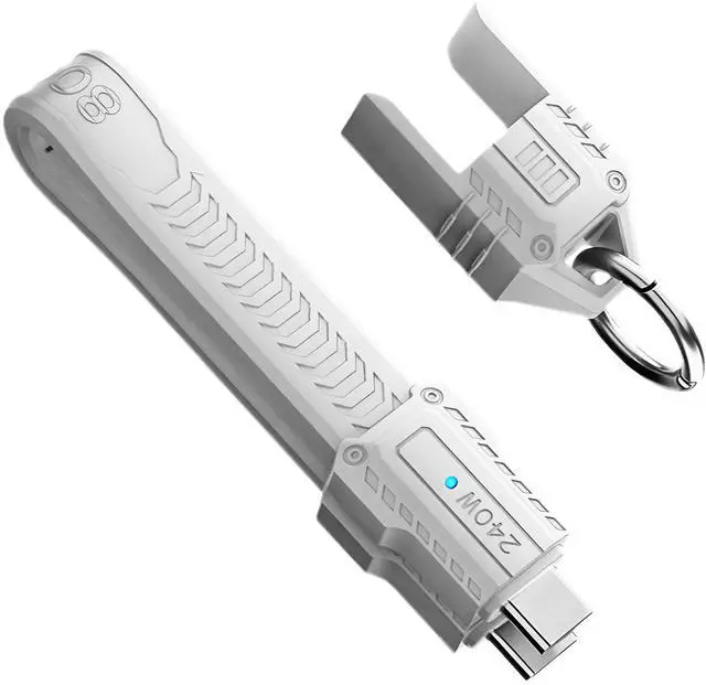 Main image of Chenyang USB5.0 80Gbps Flat Slim FPC Cable 240W 16K@30hz 8K 60Hz 5K Lanyard Strap Chain Compatible with 40Gbps USB4.0 Thunderbolt3/4/5 (White Color)