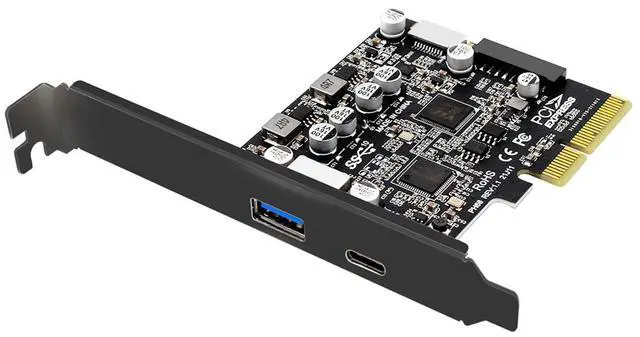 Main image of Chenyang 10Gbps Type-E USB 3.1 Front Socket & USB3.0 19Pin/20Pin & Type-A USB-C to PCI-E Express Card Adapter ASM3142 VL822