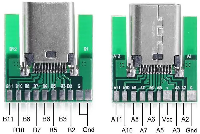 Alt view image 3 of 7 - CHENYANG DIY 24pin USB 3.1 Type C Male & Female Plug & Socket Connector SMT type with PC Board 1 set