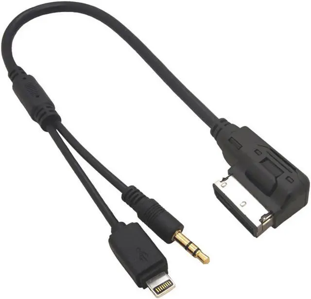 Main image of CHENYANG Media In AMI MDI to Stereo 3.5mm Audio & iPhone 6 & Plus Aux Adapter Cable For Car VW AUDI 2014 A4 A6 Q5 Q7