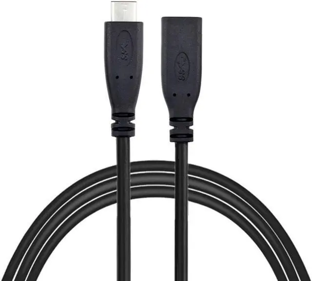 Alt view image 4 of 6 - CHENYANG USB-C USB 3.1 Type C Male to Female Extension Data Cable for Macbook Tablet Mobile Phone 60cm UC-218-BK-0.6M