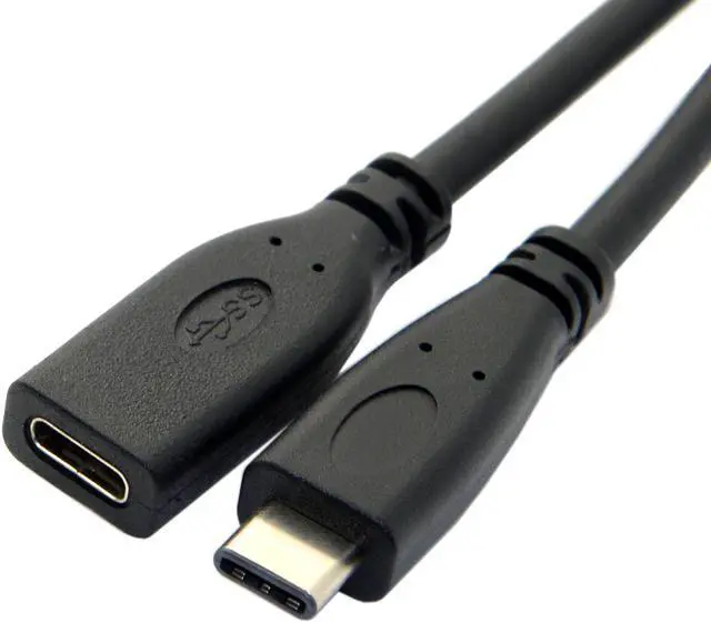 Alt view image 6 of 6 - CHENYANG USB-C USB 3.1 Type C Male to Female Extension Data Cable for Macbook Tablet Mobile Phone 60cm UC-218-BK-0.6M