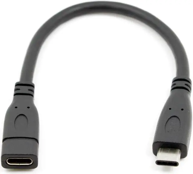 Main image of CHENYANG USB-C USB 3.1 Type C Male to Female Extension Data Cable for Macbook Tablet Mobile Phone 20cm UC-218-BK-0.2M