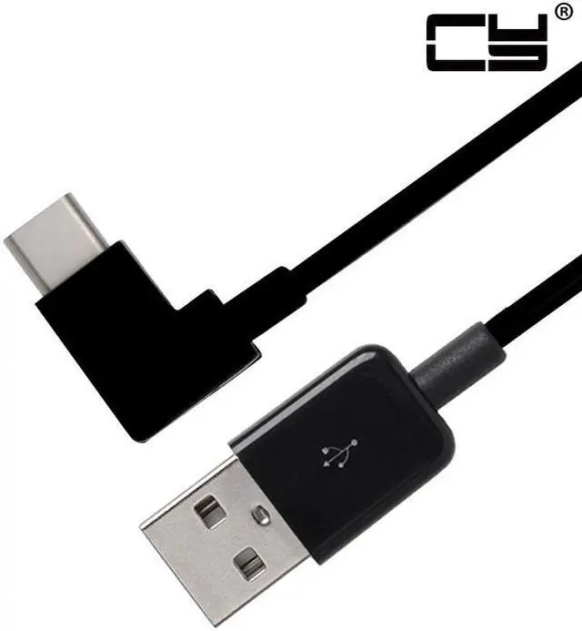 Main image of CHENYANG 20cm Right Angled Type C USB-C to USB 2.0 Cable 90 Degree Connector for Tablet  & Mobile Phone