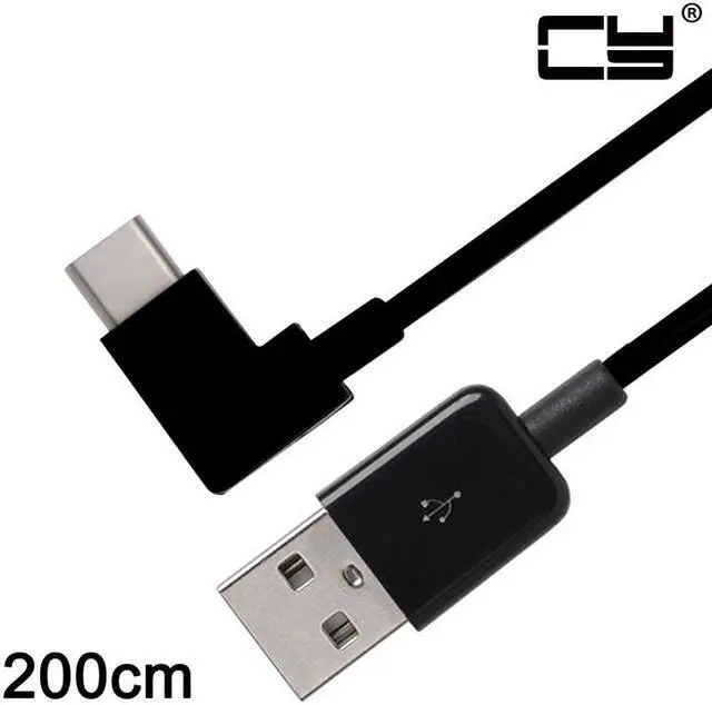 Main image of Chenyang 200cm Right Angled USB 3.1 Type C USB-C to USB 2.0 Cable 90 Degree Connector for Tablet  & Mobile Phone