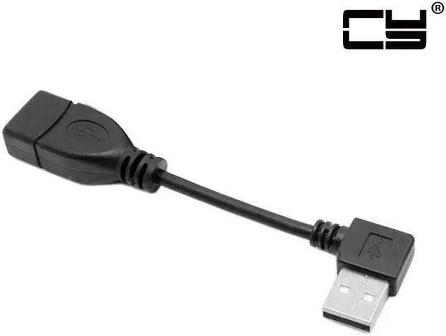 Main image of CHENYANG 480M USB 2.0 Left Angled 90 degree A type male to Female extension cable 10cm