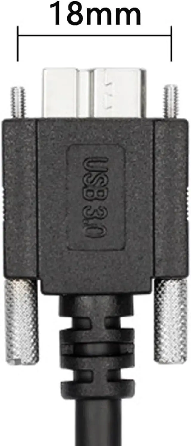 Alt view image 3 of 5 - CHENYANG 15ft 5m USB 3.0 A type Cable Male to Micro USB 3.0 B Male with Mount Panel Screws for Hard Disk Mobile Phone
