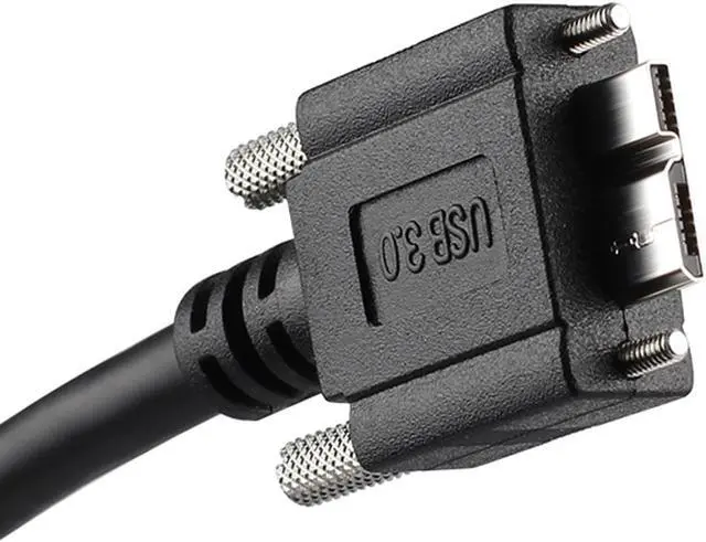 Alt view image 2 of 5 - CHENYANG 15ft 5m USB 3.0 A type Cable Male to Micro USB 3.0 B Male with Mount Panel Screws for Hard Disk Mobile Phone