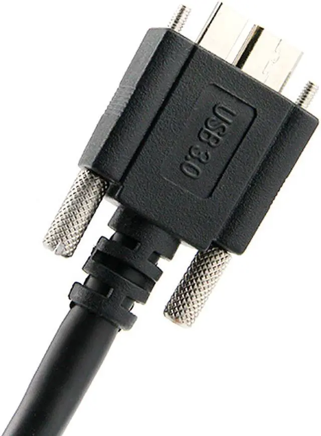Alt view image 4 of 5 - CHENYANG 15ft 5m USB 3.0 A type Cable Male to Micro USB 3.0 B Male with Mount Panel Screws for Hard Disk Mobile Phone