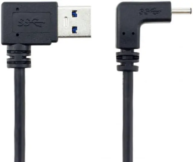 Alt view image 3 of 4 - CHENYANG USB 3.1 USB-C Up & Down Angled to 90 Degree Right Angled A Male Data Cable for Macbook & Tablet & Phone UC-298-RI