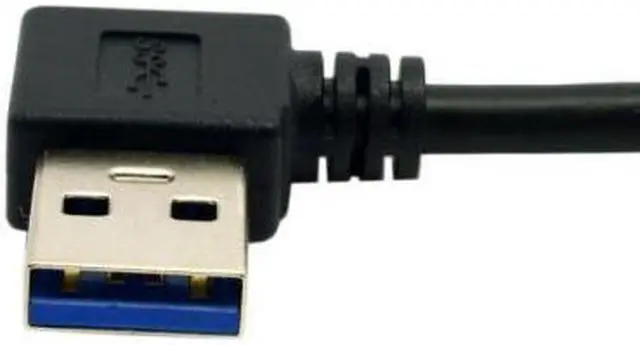 Alt view image 3 of 5 - Cablecc Reversible USB 3.1 USB-C Angled to 90 Degree Left Angled A Male Data Cable for Macbook & Tablet & Mobile Phone UC-349-LE